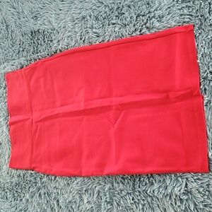 HIGHWAISTED RED PENCIL SKIRT SMALL